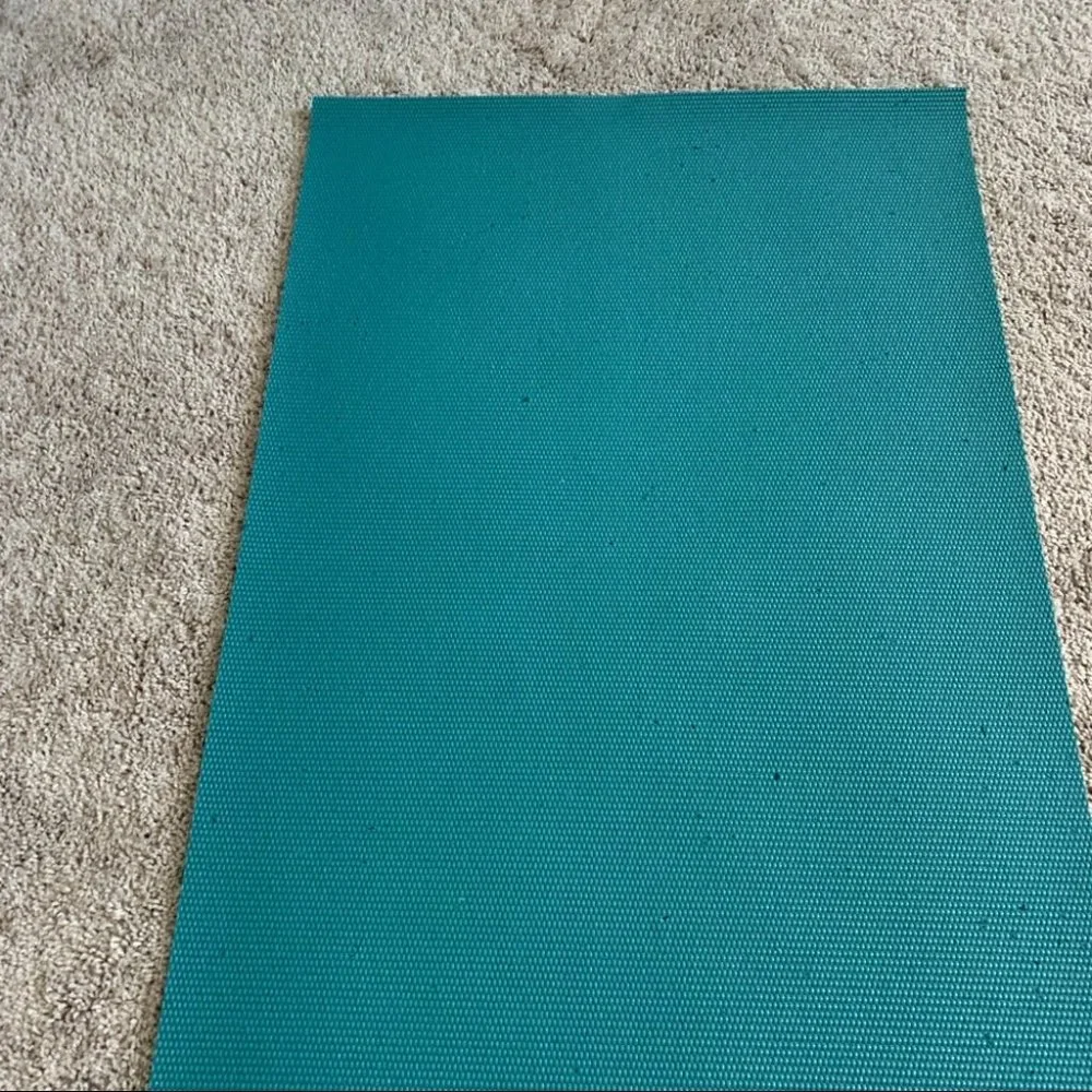 Rare color Gaiam Premium Yoga Mat Green Double Sided Tree floral thick